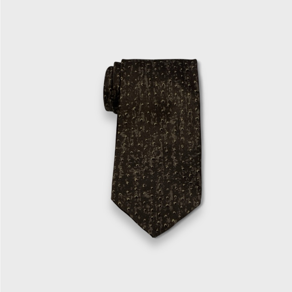 Emanuel Ungaro Monochromatic Silk Tie In Brown